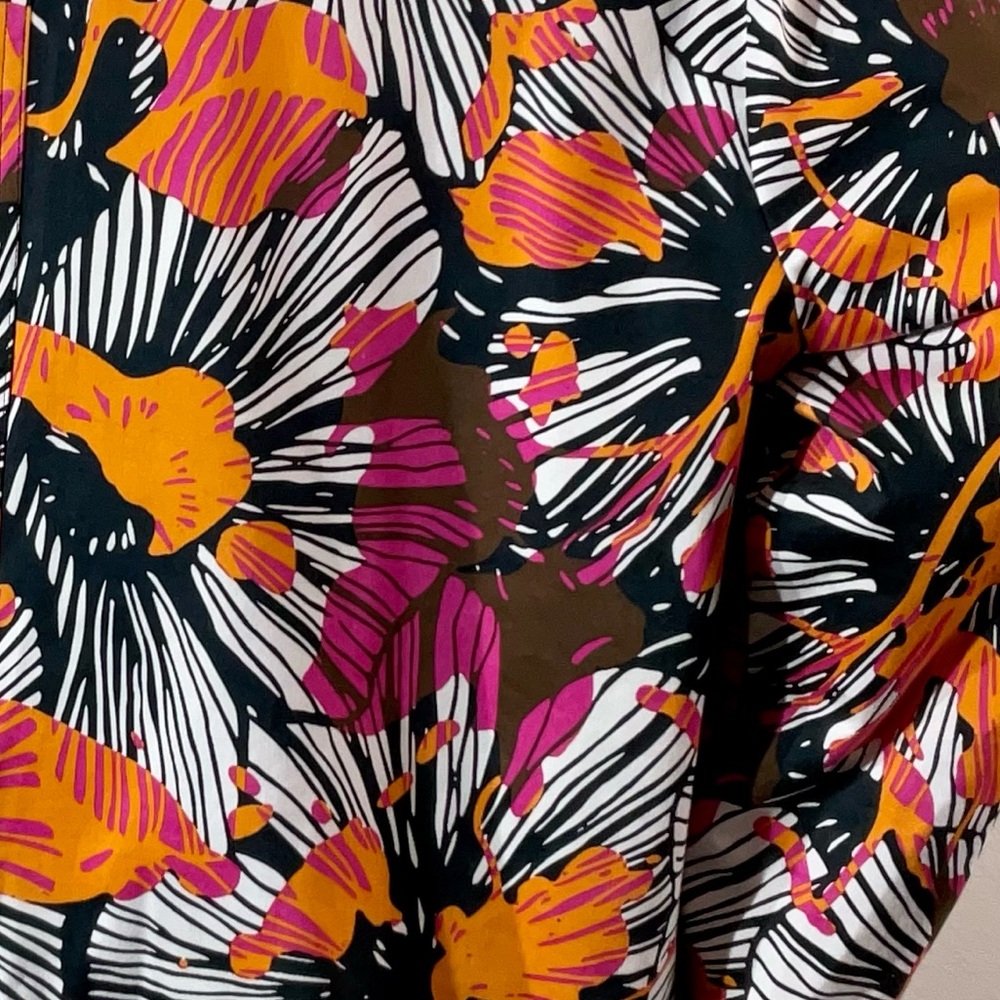 Patrick Christopher Open Front Waist Length Flora… - image 8